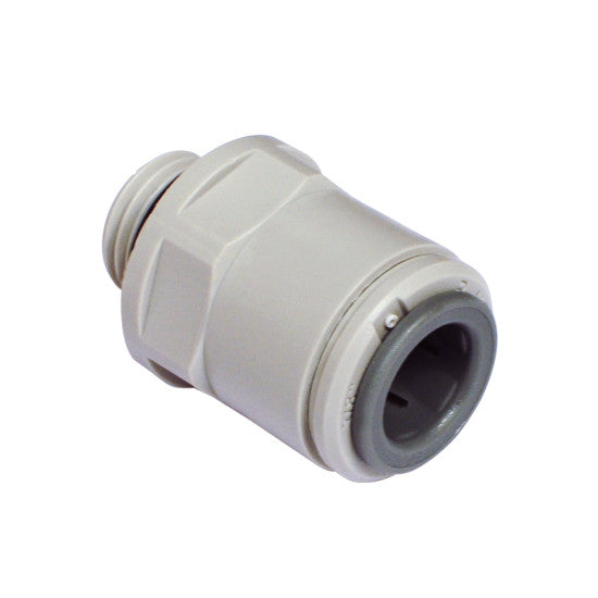 John Guest straight adaptor 9.5mm (3/8) to 1/4" BSP thread