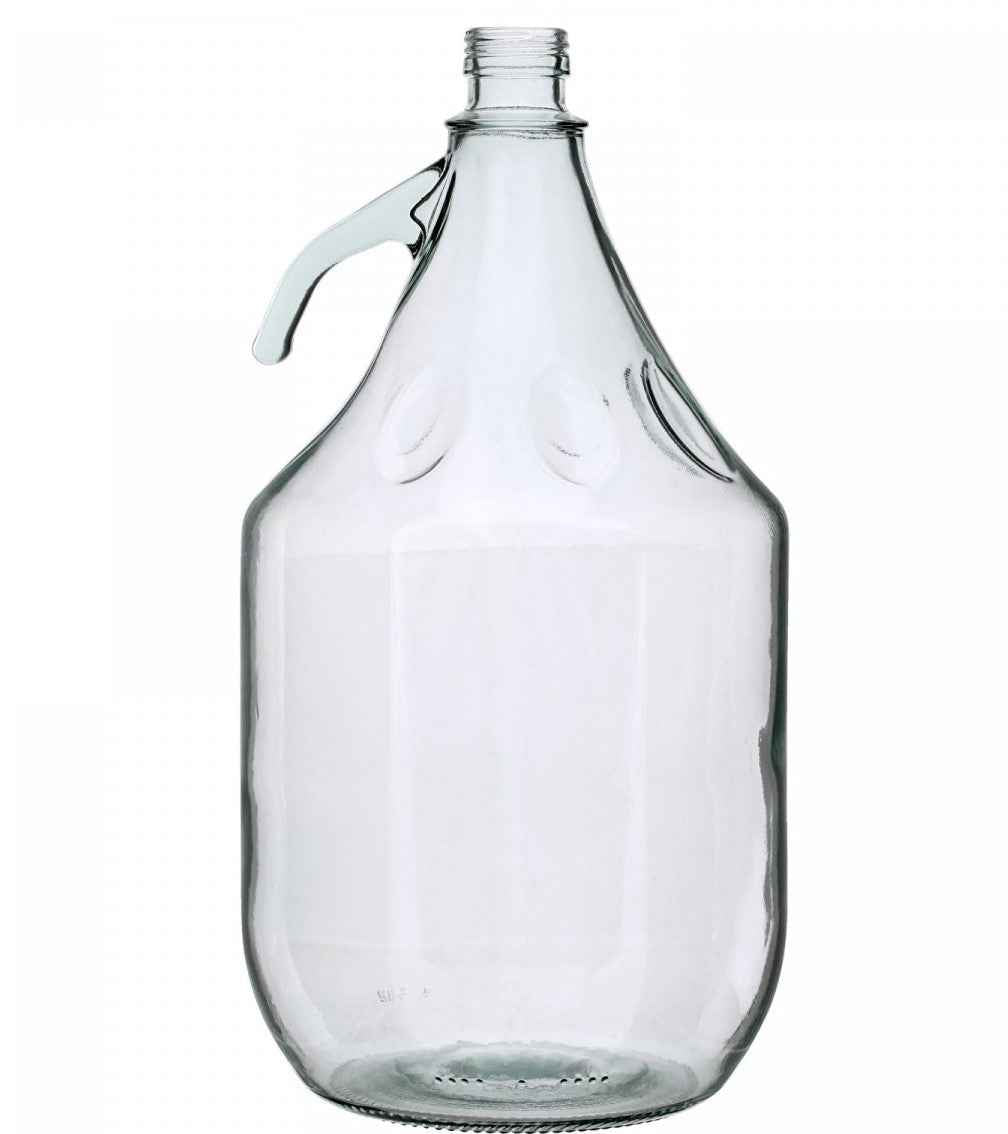Glass Demijohn 15 Liter (4 Gallon) With Plastic Basket | Home Brewing Fermenter For Wine, Beer, Cider