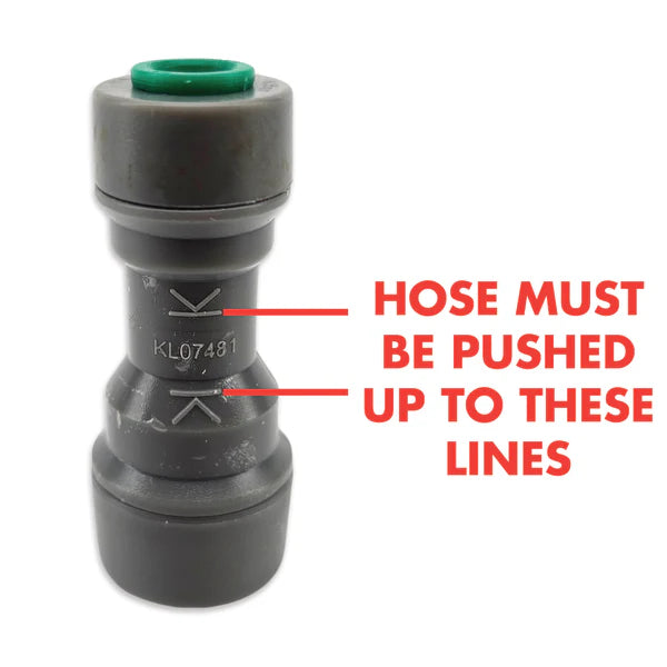 Duotight 6.35mm Female x 8mm Female Reducer