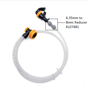 Duotight 6.35mm Female x 8mm Female Reducer