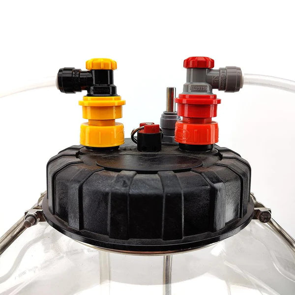 Ball Lock Disconnect 9.5mm - Red/Gray - Gas