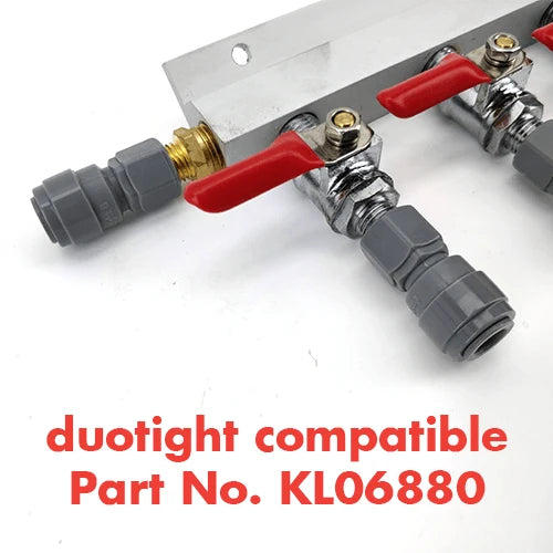 Gas Line Manifold Splitter 4 ways (MFL Thread)