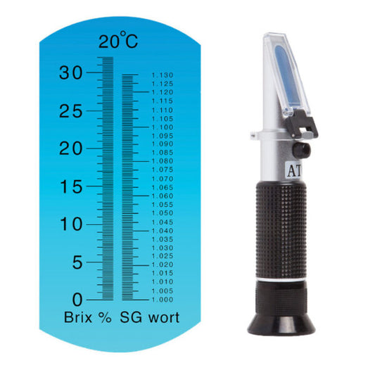 Refractometer 2-Scale (SG Wort & Brix %)