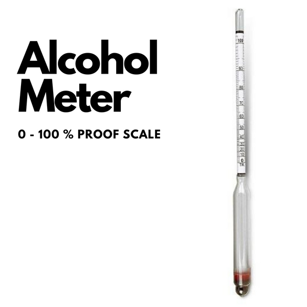 Alcoholmeter 0-100% & Proof scale - SPECIAL!