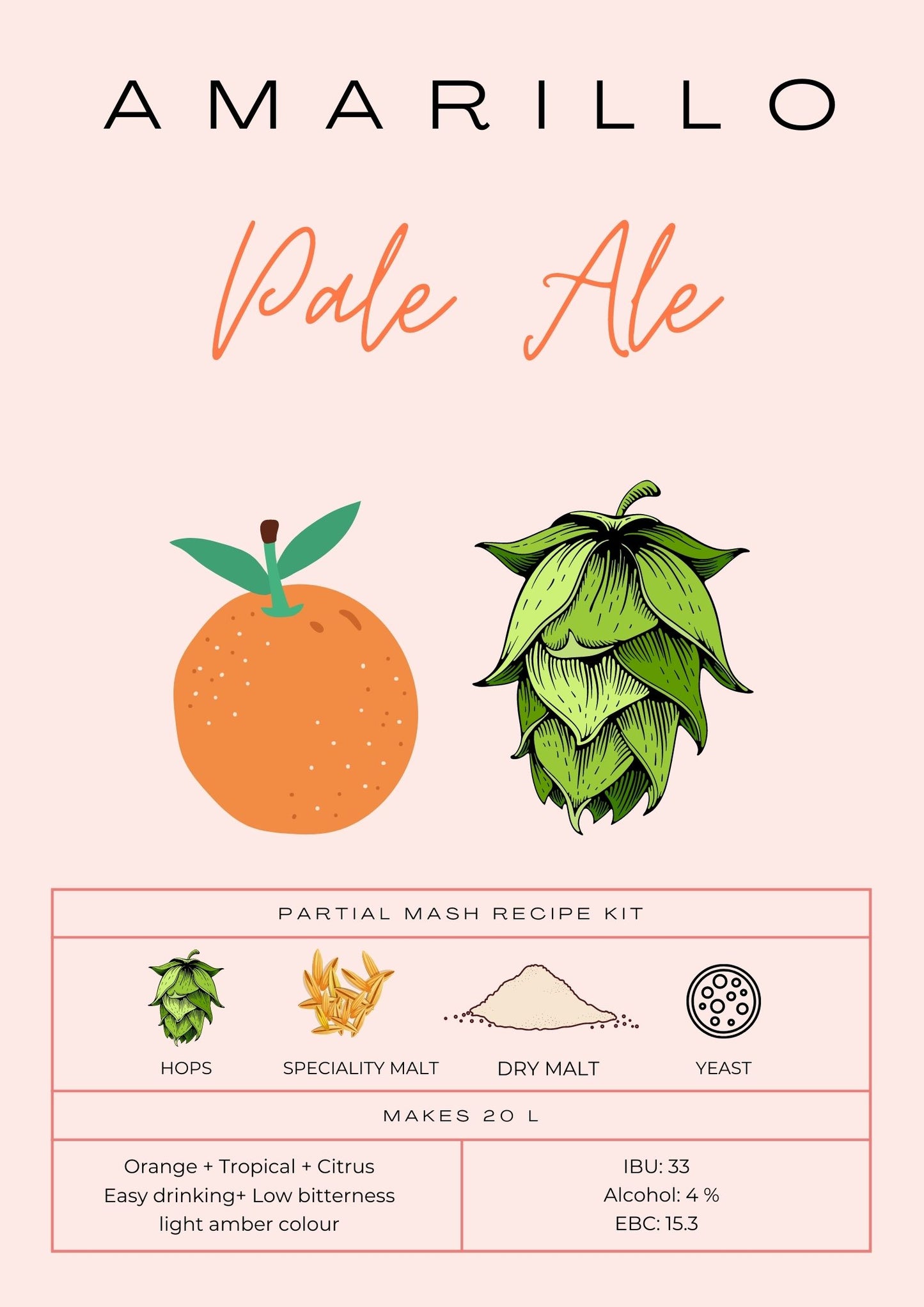 Amarillo Pale Ale - partial mash