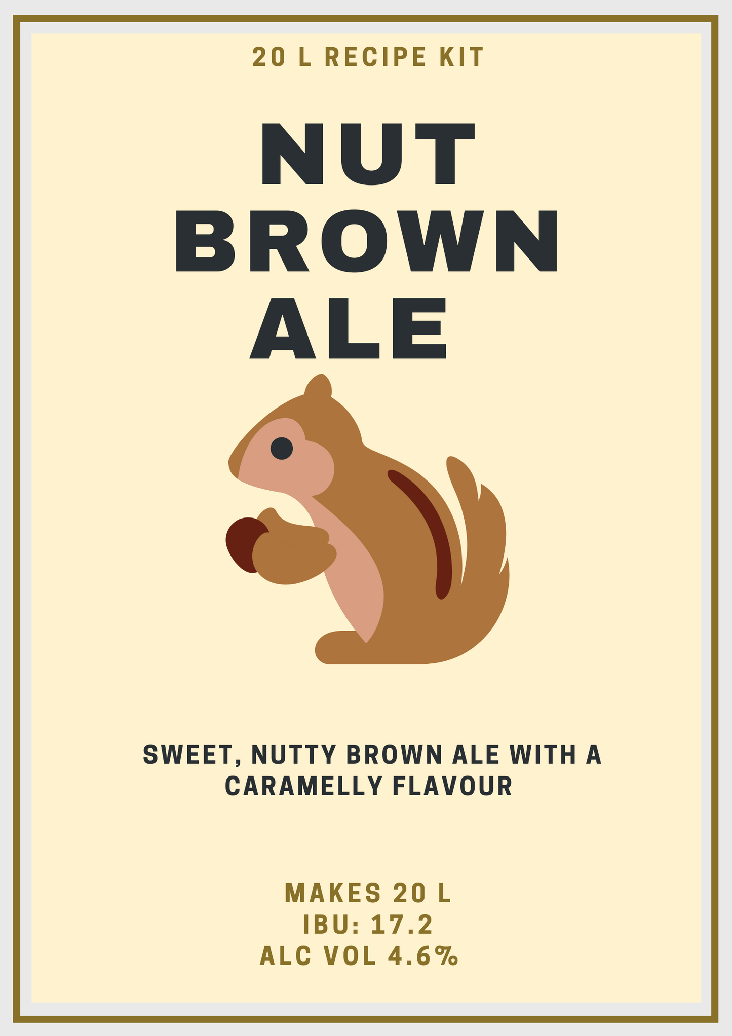 Nut Brown Ale 20 L - All Grain